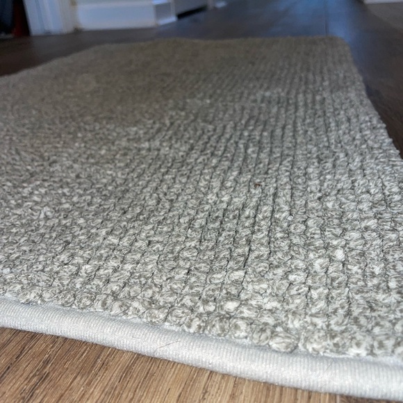 Textured Gray Area Bath Rug - Picture 1 of 2